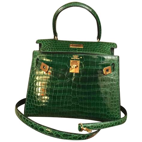 hermes mini kelly crocodile.